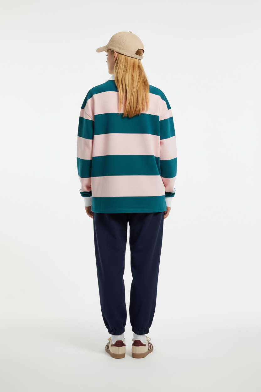 Evergreen OG Striped Rugby Polo