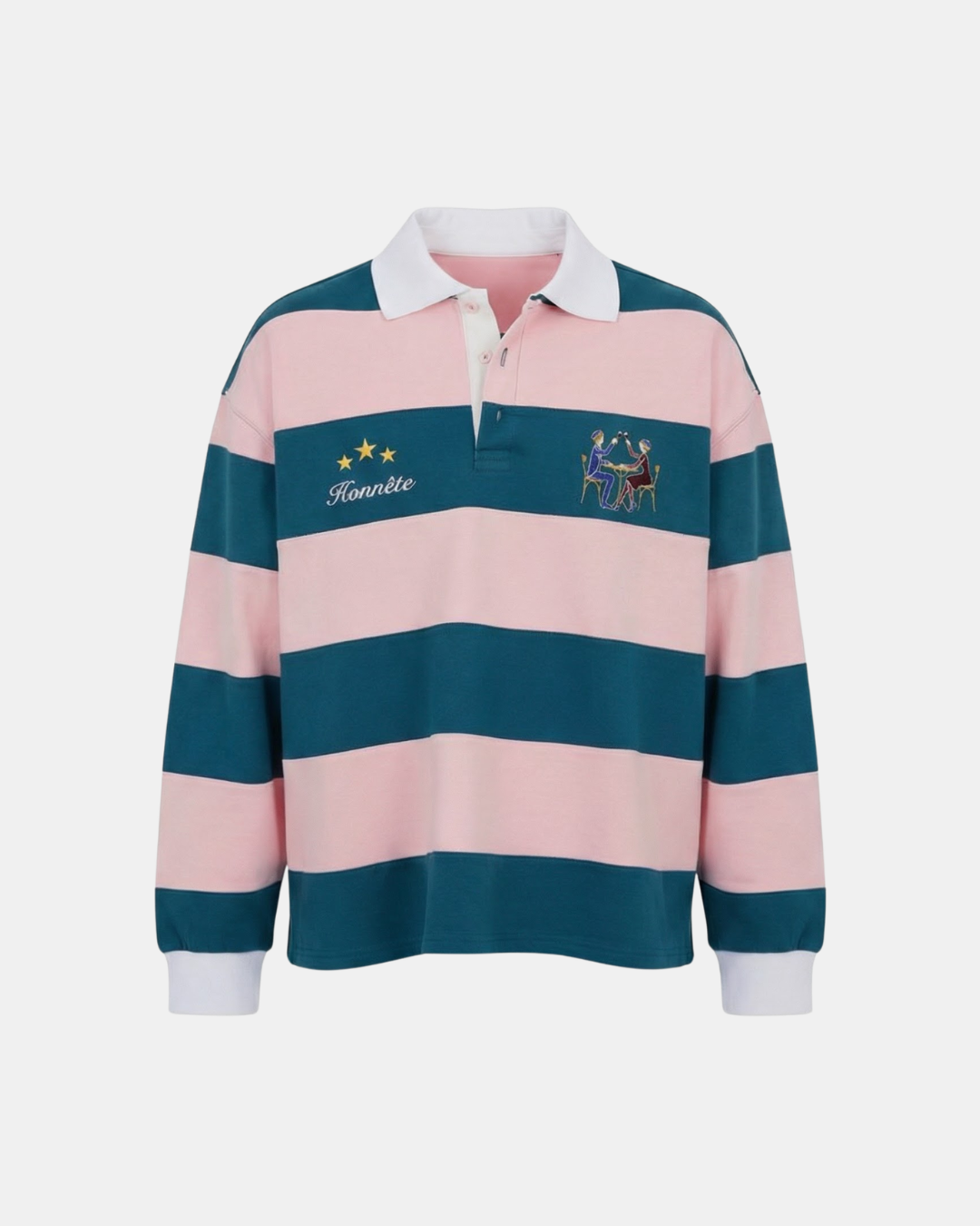 Evergreen OG Striped Rugby Polo – HONNÊTE