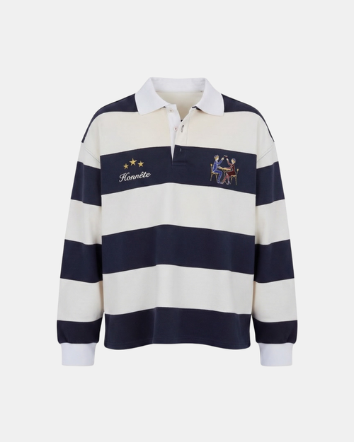 Evergreen OG Striped Rugby Polo – HONNÊTE