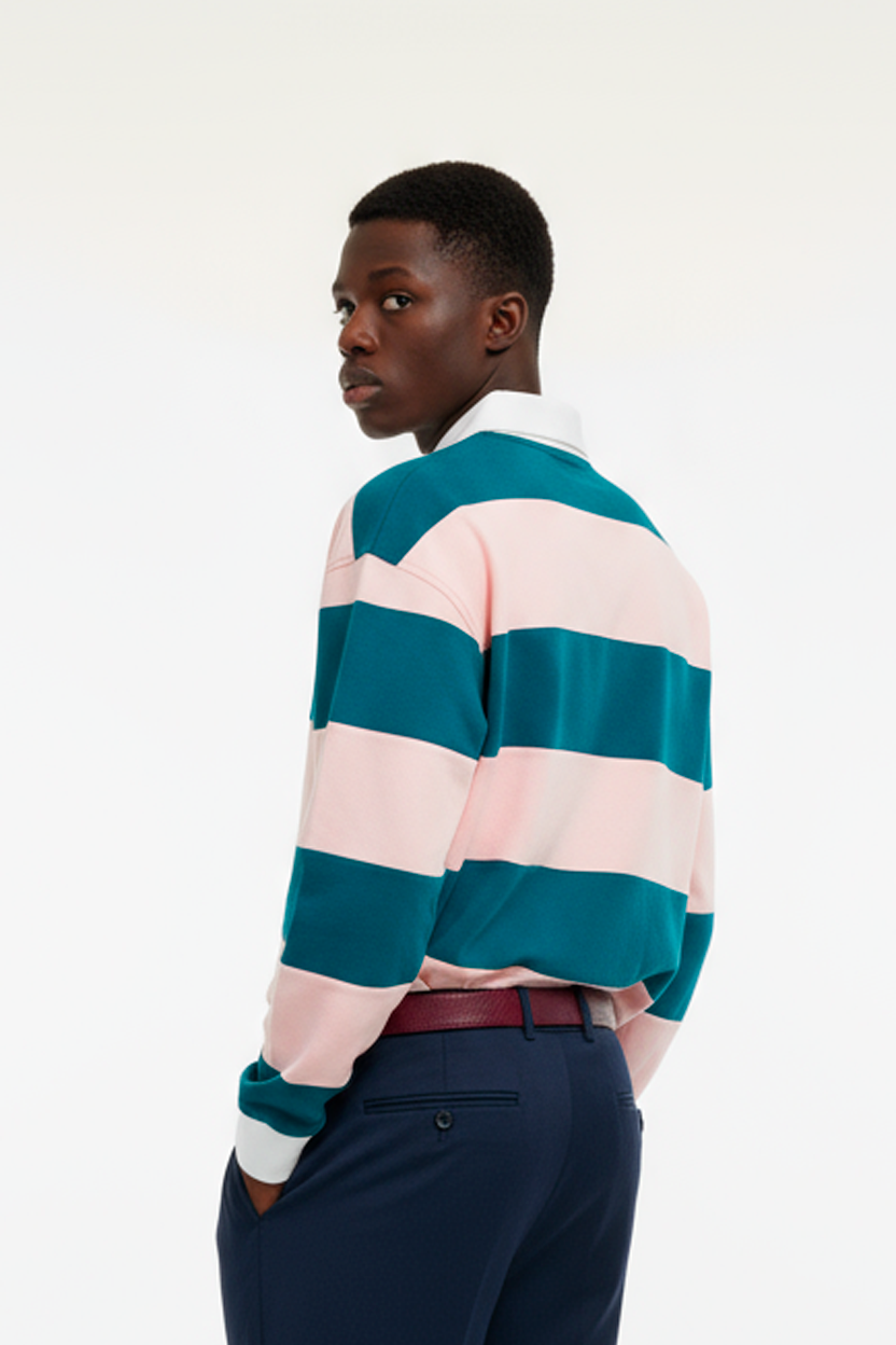 Evergreen OG Striped Rugby Polo