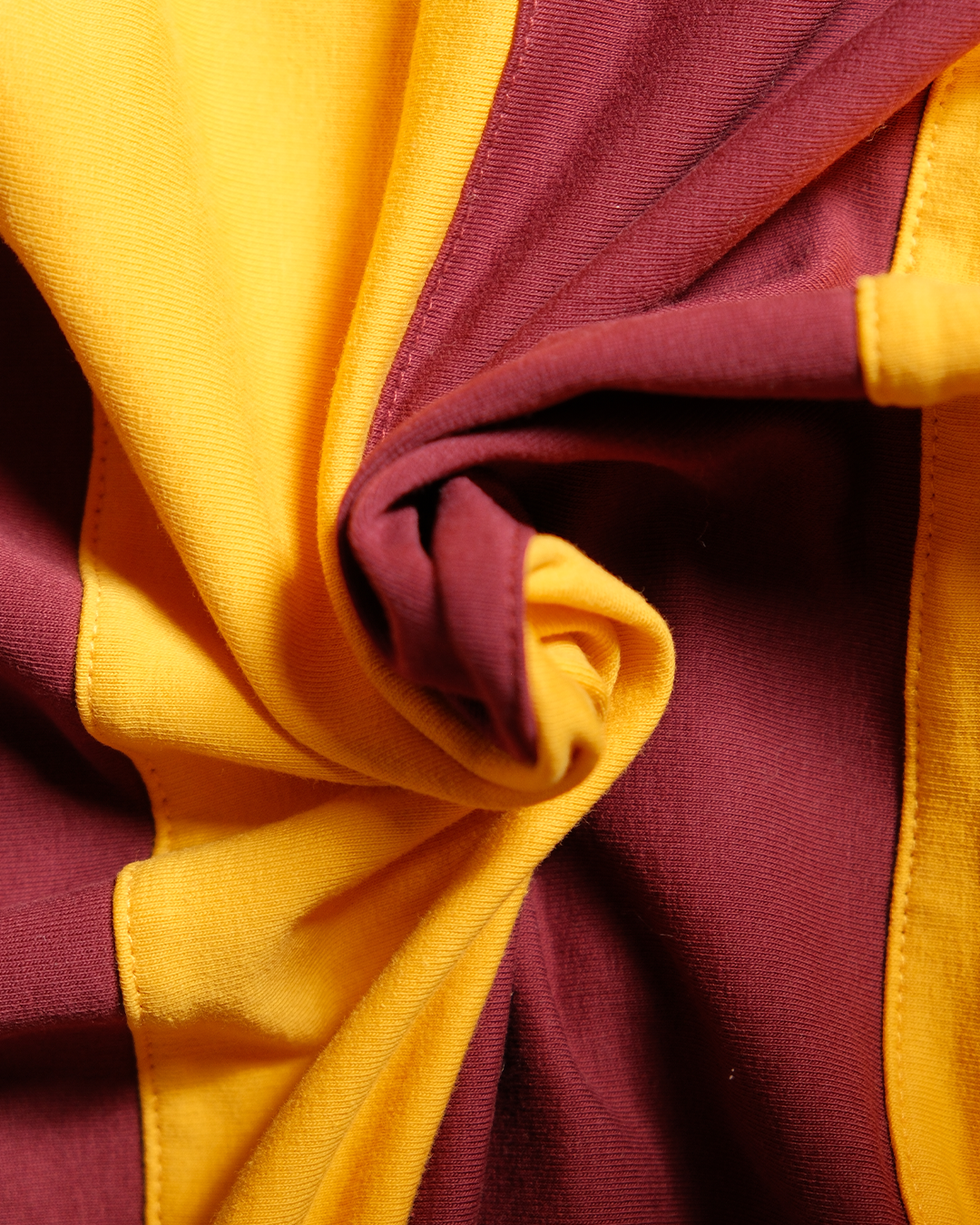 Burgundy OG Striped Rugby Polo