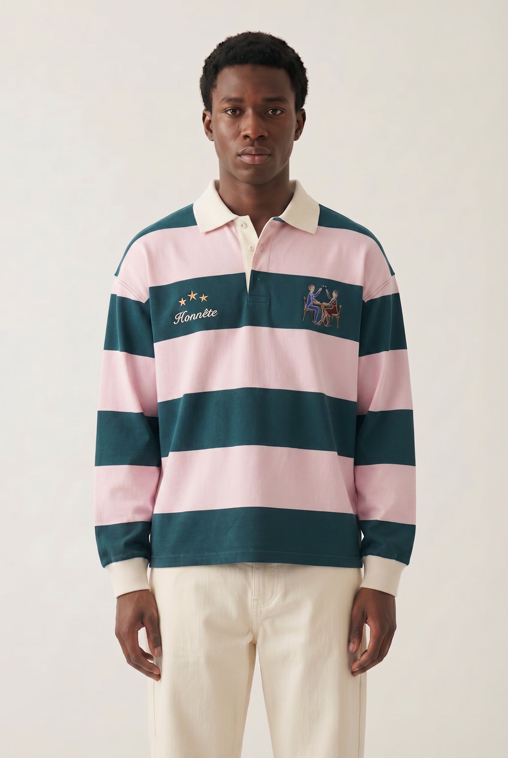Evergreen OG Striped Rugby Polo – HONNÊTE